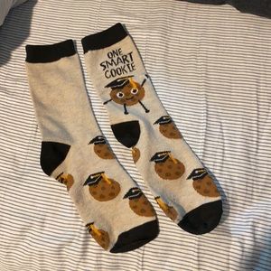 Socks with graduated cookies decoration